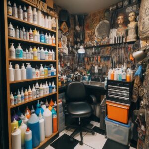 Tattoo studio disinfectants and cleaners
