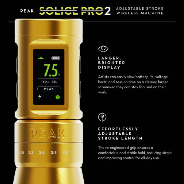 Peak Solice Pro 2 máquina de tatuaje inalámbrica por Peak - Imagen 12