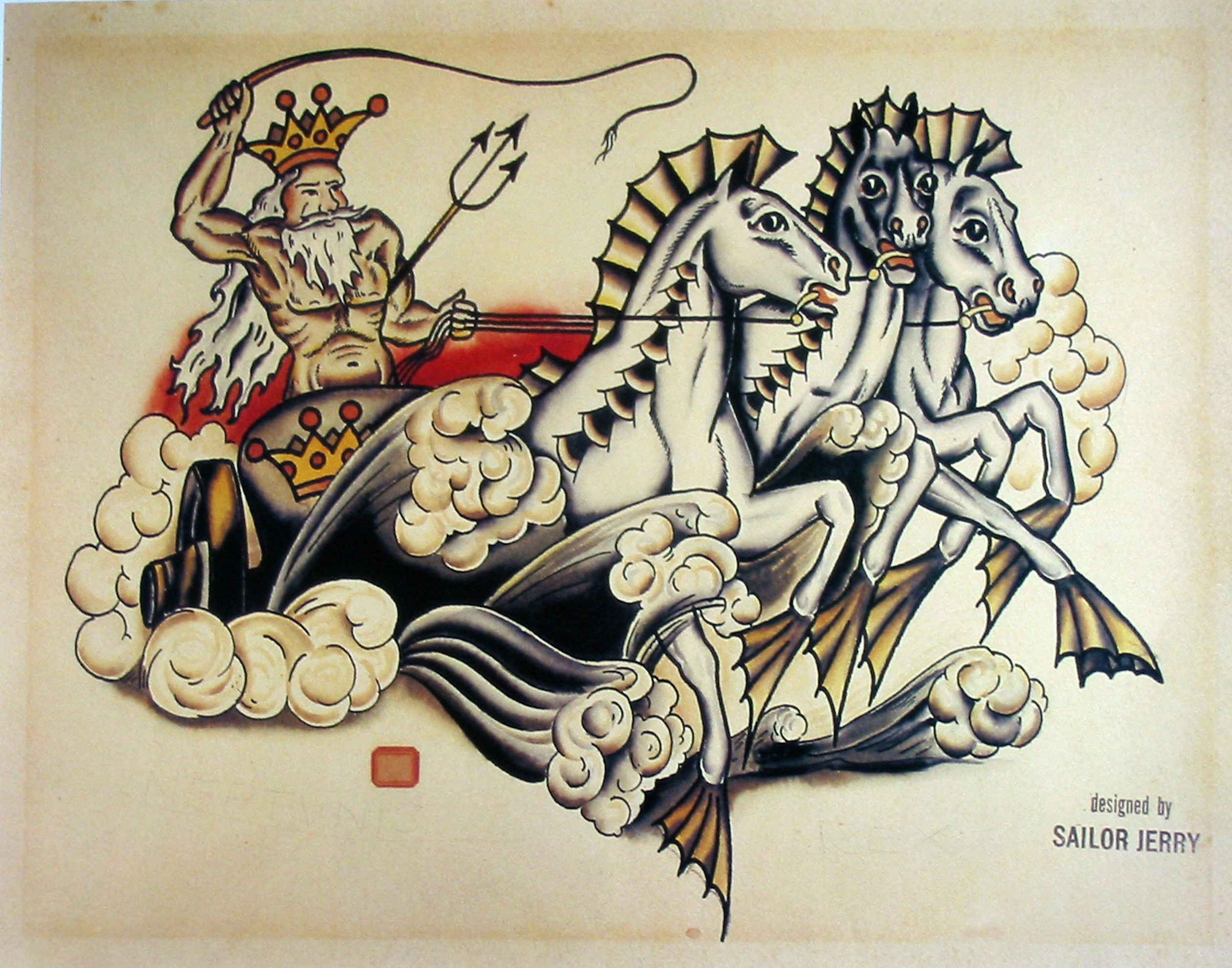 SAILOR JERRY SHEET 1st GENERATION RARE COPY NOT ORIGINAL