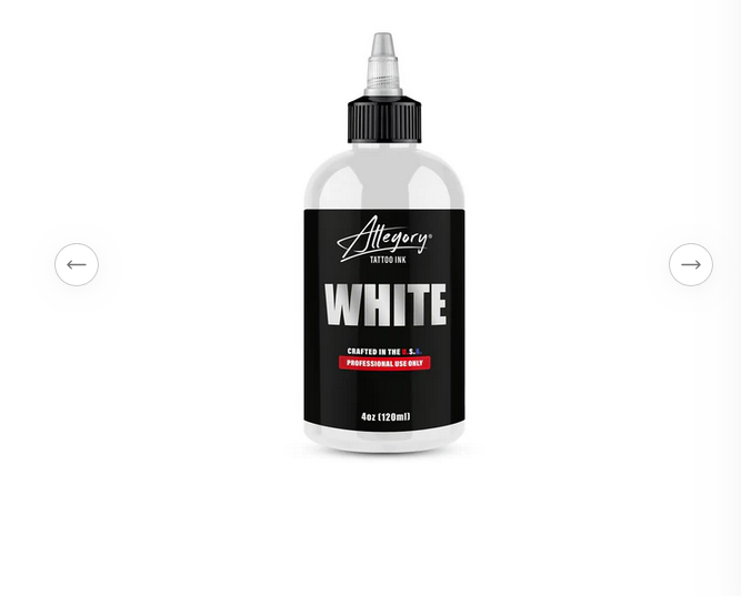 Allegory White-4 oz Tattoo Ink 2 Allegory white 4 oz