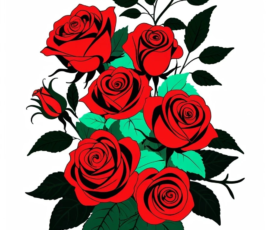Free Tattoo Flash-Roses 31