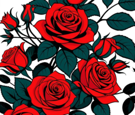 Free Tattoo Flash-Roses 19
