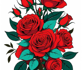 Free Tattoo Flash-Roses 18