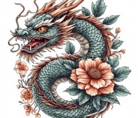 Free Tattoo Flash-Dragon Designs (Japanese) 81