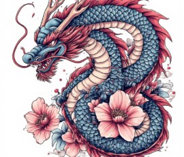 Free Tattoo Flash-Dragon Designs (Japanese) 82