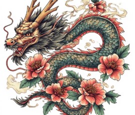 Free Tattoo Flash-Dragon Designs (Japanese) 83