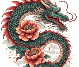 Free Tattoo Flash-Dragon Designs (Japanese) 84