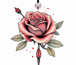 Free Tattoo Flash-Roses 12