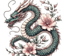Free Tattoo Flash-Dragon Designs (Japanese) 85