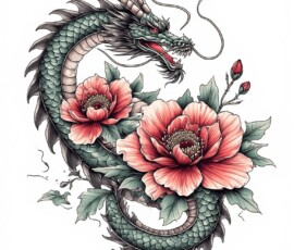 Free Tattoo Flash-Dragon Designs (Japanese) 90