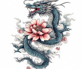 Free Tattoo Flash-Dragon Designs (Japanese) 91