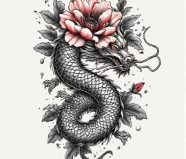 Free Tattoo Flash-Dragon Designs (Japanese) 92