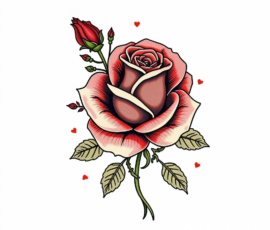 Free Tattoo Flash-Roses 11