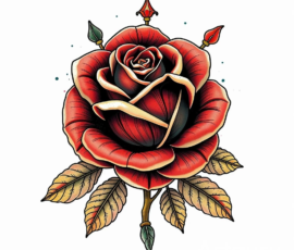 Free Tattoo Flash-Roses 32
