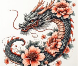 Free Tattoo Flash-Dragon Designs (Japanese) 75
