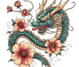 Free Tattoo Flash-Dragon Designs (Japanese) 76
