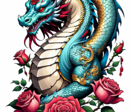 Free Tattoo Flash-Dragon Designs (Japanese) 19
