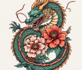 Free Tattoo Flash-Dragon Designs (Japanese) 98 tattoo flash