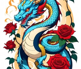 Free Tattoo Flash-Dragon Designs (Japanese) 73