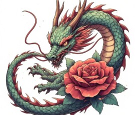 Free Tattoo Flash-Dragon Designs (Japanese) 72