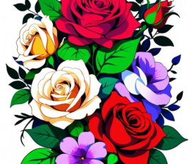 Free Tattoo Flash-Roses 5
