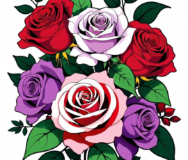 Free Tattoo Flash-Roses 6