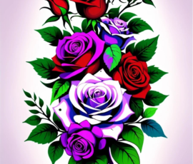 Free Tattoo Flash-Roses 4