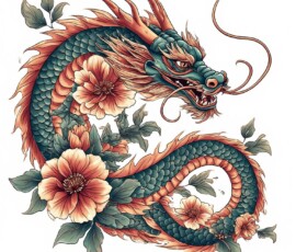 Free Tattoo Flash-Dragon Designs (Japanese) 95