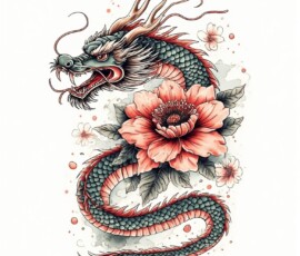 Free Tattoo Flash-Dragon Designs (Japanese) 97