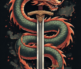 Free Tattoo Flash-Dragon Designs (Japanese) 15