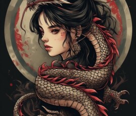 Free Tattoo Flash-Dragon Designs (Japanese) 68