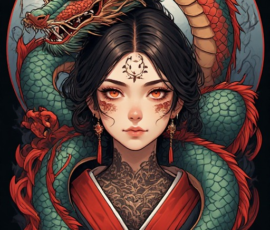 Free Tattoo Flash-Dragon Designs (Japanese) 10