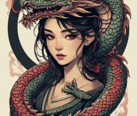Free Tattoo Flash-Dragon Designs (Japanese) 63