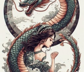 Free Tattoo Flash-Dragon Designs (Japanese) 7