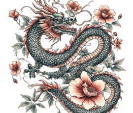 Free Tattoo Flash-Dragon Designs (Japanese) 99