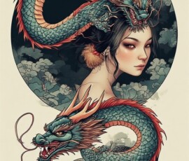 Free Tattoo Flash-Dragon Designs (Japanese) 6