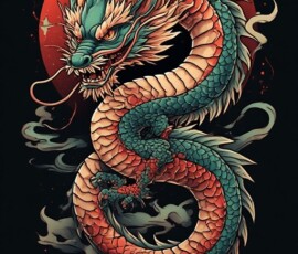 Free Tattoo Flash-Dragon Designs (Japanese) 54