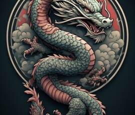 Free Tattoo Flash-Dragon Designs (Japanese) 53