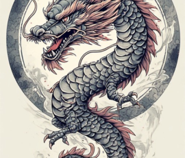 Free Tattoo Flash-Dragon Designs (Japanese) 51