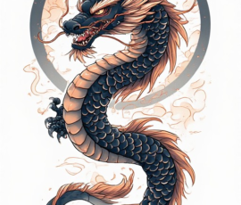 Free Tattoo Flash-Dragon Designs (Japanese) 50
