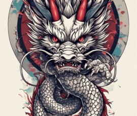 Free Tattoo Flash-Dragon Designs (Japanese) 49