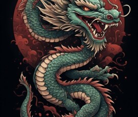 Free Tattoo Flash-Dragon Designs (Japanese) 44