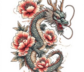 Free Tattoo Flash-Dragon Designs (Japanese) 94