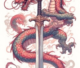 Free Tattoo Flash-Dragon Designs (Japanese) 35