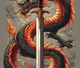Free Tattoo Flash-Dragon Designs (Japanese) 34