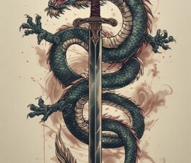 Free Tattoo Flash-Dragon Designs (Japanese) 30
