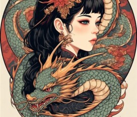 Free Tattoo Flash-Dragon Designs (Japanese) 25