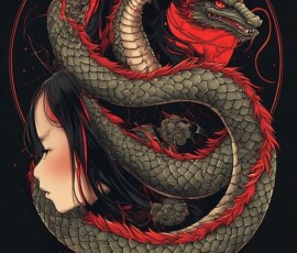 Free Tattoo Flash-Dragon Designs (Japanese) 24