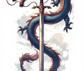 Free Tattoo Flash-Dragon Designs (Japanese) 38