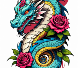Free Tattoo Flash-Dragon Designs (Japanese) 20